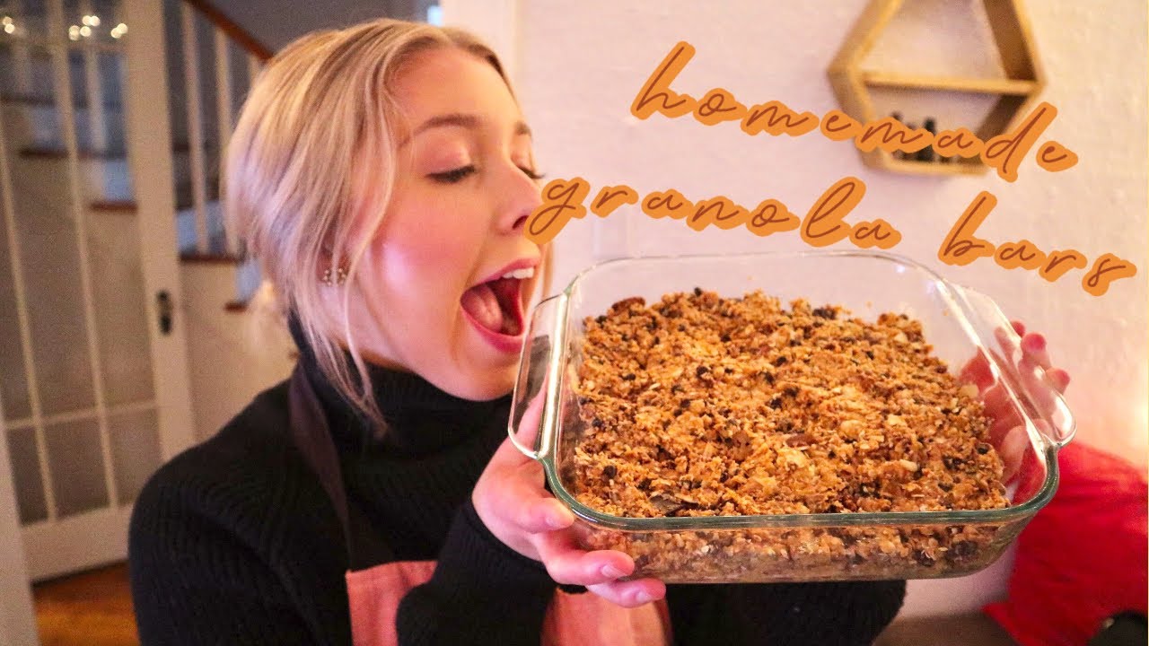 ASMR готовьте домашние батончики мюсли вместе со мной!