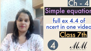 ex 4.4 class 7th fully solved