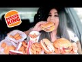 BURGER KING MUKBANG (NEW Double Garlic & Bacon King Burger, Whopper, Cheesy Tots, Onion Rings)