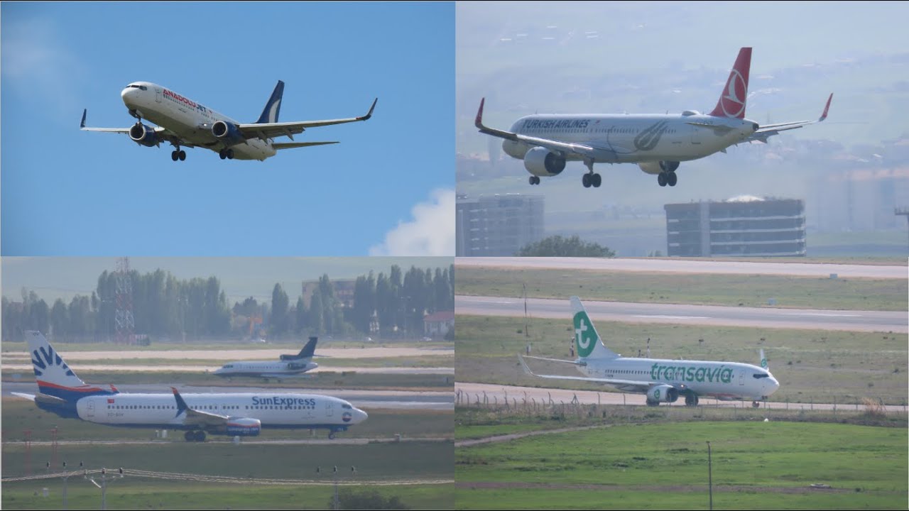 PLANE SPOTTİNG #5 Esenboğa Havalimanı 2025 Mayıs uçak çekimleri ( Transavia, Ajet, ve daha fazlası )