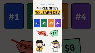 4 FREE websites to learn coding (save this) #programming #coding
