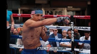 STRAIGHT BEASTIN IT! TEOFIMO LOPEZ SHOWS SPEED & POWER DURING MEDIA WORKOUT