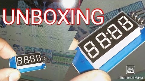 UNBOXING OF TM1637 MODULE (@Designs_Inverter_Components )