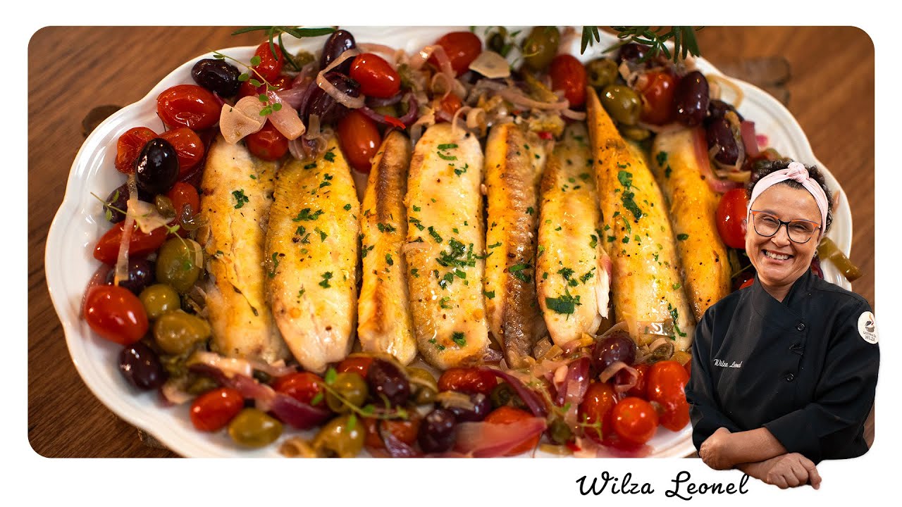 FILÉ DE TILÁPIA ASSADO / PEIXE AO MEDITERRÂNEO - Wilza Leonel
