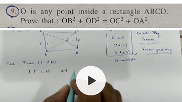 O is any point inside a rectangle ABCD. Prove that: O * B ^ 2 + O * D ^ 2 = O * C ^ 2 + O * A ^ 2