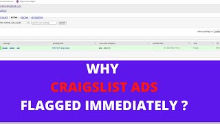 Craigslist Ads Flagged Immediately | Step by Step Guide | Why Craigslist Flagged for Removal (2023)