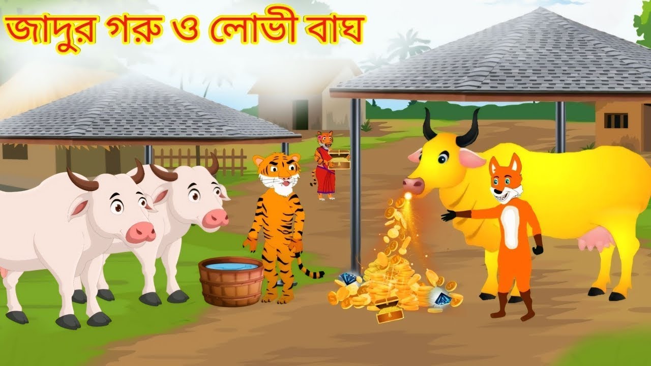 জাদুর গরু। Bangla cartoon Golpo ।rupkothar cartoon Golpo। Fox cartoon Golpo।