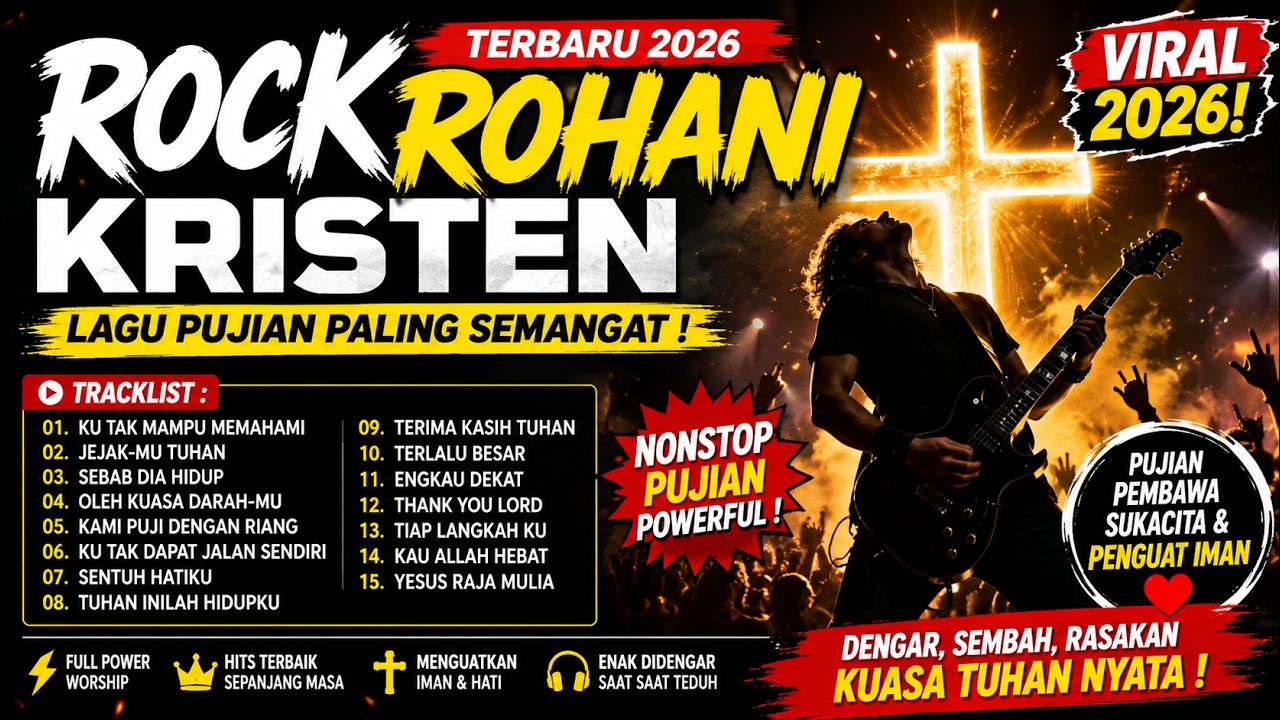 🔥 ROCK ROHANI KRISTEN TERBARU 2026 🎸 LAGU PUJIAN PALING SEMANGAT, VIRAL \u0026 MEMBAKAR IMAN