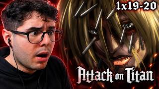 WE CAN'T HAVE SHI IN THIS SHOW...😭  | Attack On Titan 1x19-20 FIRST Reaction!