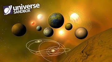 Making A Solar System Out Of Yellow Objects, Universe Sandbox ²