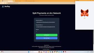 ArcPay: Simple USDC Payment Splitter on Arc Network