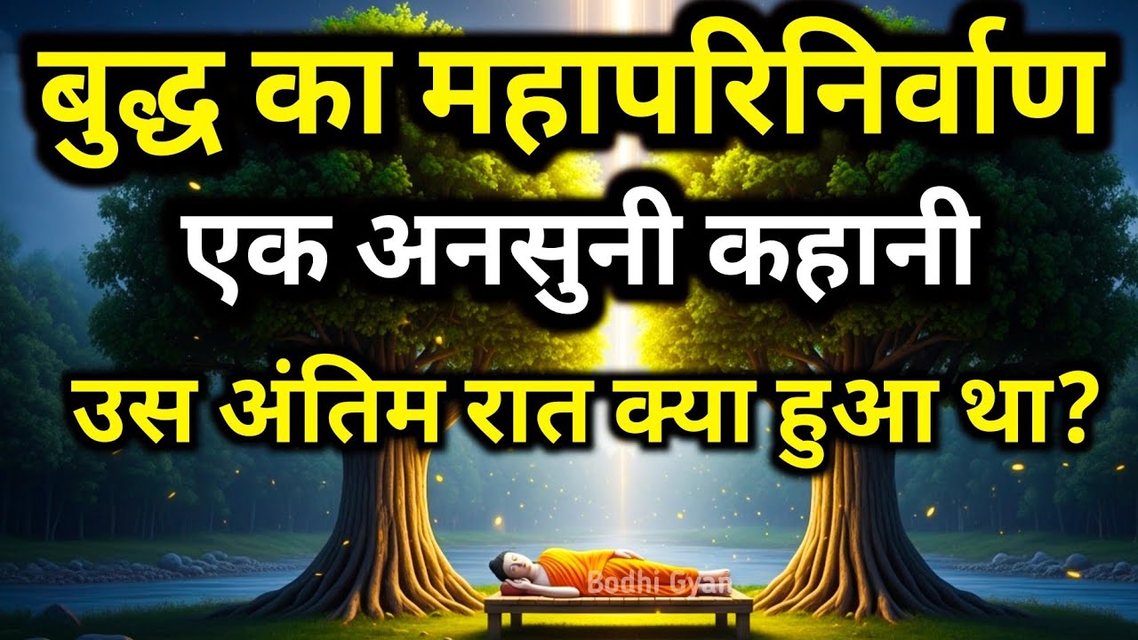 अंतिम रात का सत्य  जिसे बहुत कम लोग जानते हैं | Mahaparinirvana | Bodhi Gyan 