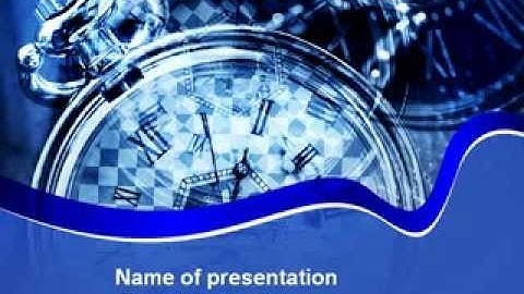 Magic Clock PowerPoint Template by PoweredTemplate.com