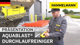 AQUABLAST® Durchlaufreiniger / Präsentation