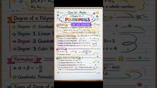 quick revision polynomial #feed #shortvideo #shorts #class10 #class9 #maths #trends #boardexam2026