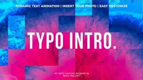 Typo Intro Stomp Typography Intro in After Effects | After Effects Tutorial | Complete Tutorial
