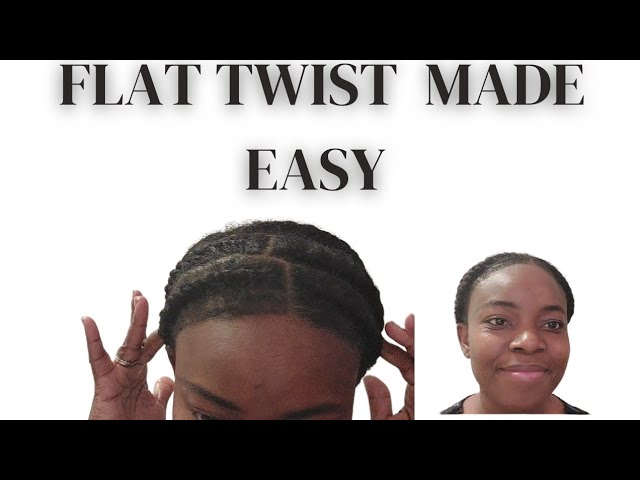 Create Jumbo Flat Twists On Natural Hair - 2024