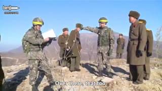Conversation between South and North Korean soldiers at the DMZ Resimi