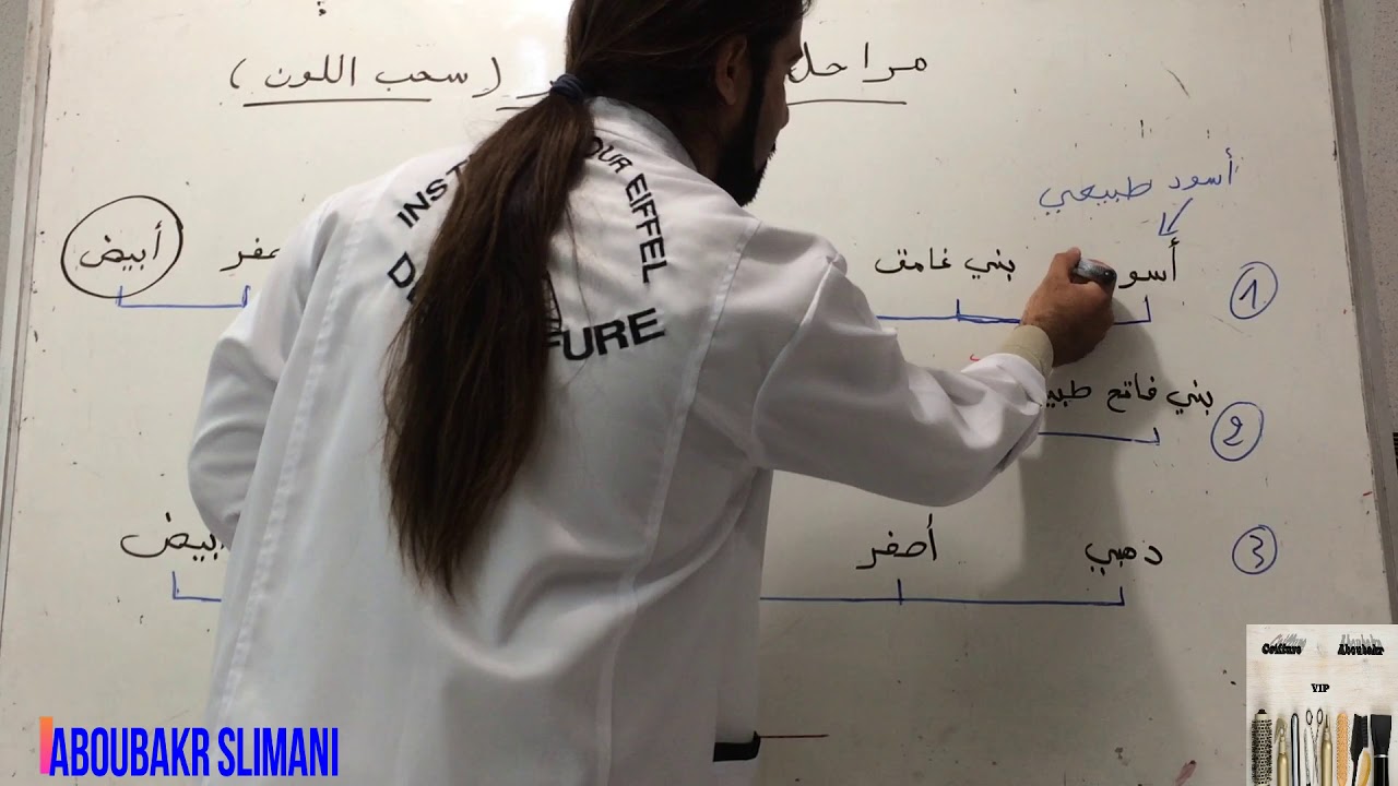 شرح مراحل تفتيح الشعر(سحب اللون)مع شرح الالوان مع شرح سهل جدا