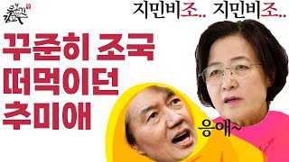 꾸준히 조국 떠먹이던 추미애 지민비조 빼박증거 이래도 가짜뉴스냐 촛불행동 김민웅 키큰 안철수 적폐 바지사장 조국신당 교섭단체 중앙일보