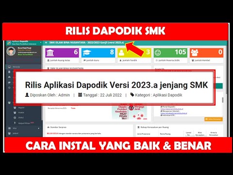 RILIS DAPODIK SMK | CARA INSTAL DAPODIK KHUSUS SMK 2023.A