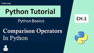 Operators in Python in Hindi|Comparison Operators in Python|Python Tutorial for Beginners.