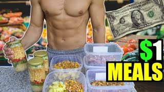 CHEAPEST 1 WEEK MEAL PREP | 1 DOLLAR MEALS | JON VENUS