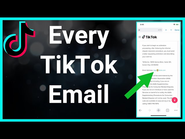 TikTok Email: Support, Help, Etc. class=