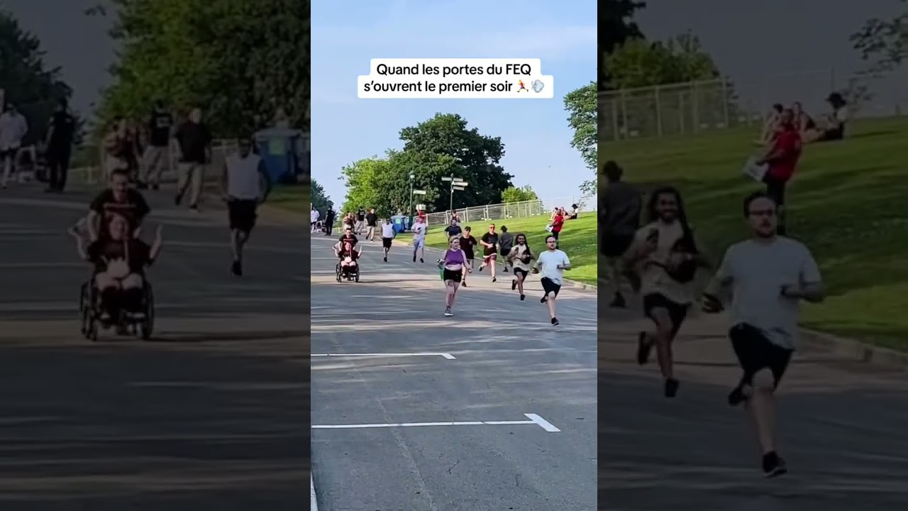 Fans run to be the first in the festival 