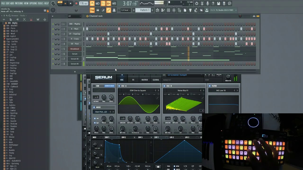 Akai Fire - Overview & Demo (Improvised Beat)