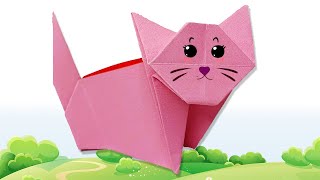 Cat | How to make Origami 3D Cat Tutorial | Paper Folding | Paper Crafts