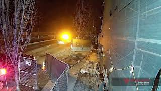 Arrest of the Month | Construction trespasser caught crawling under fence. Watch now!