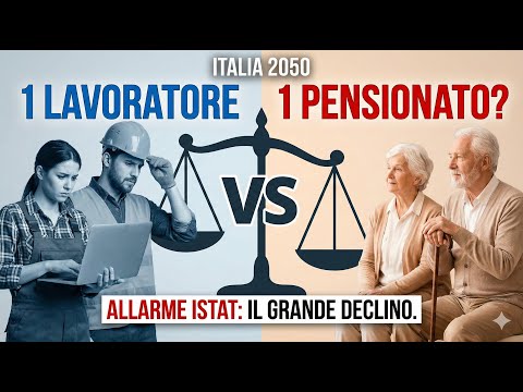 Video Italia 2050: Il Grande Declino Demografico e la Sfida del Rapporto 1 a 1 tra Lavoratori e Pensionati