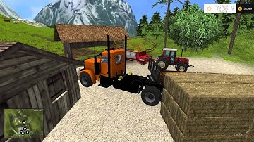 Farming Simulator 2015 transport bales of mountain