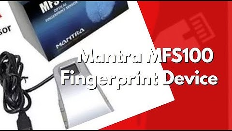 Mantra MFS100 Door Locks, Time & Attendance, Payment Device, Access Control Fingerprint Unboxing