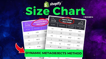 Adding Dynamic Size Chart on Shopify Product Page | 🤫Dynamic Metaobject Method only Used by Pro!