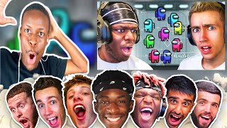 SIDEMEN play AMONG US but everyone has -200 IQ (Sidemen Gaming) Reaction