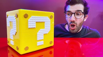 Showing off the Mario 64 LEGO Block!