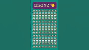 TEST Your Observation Skills With This FAST Number Game Level 8 #youtube #short