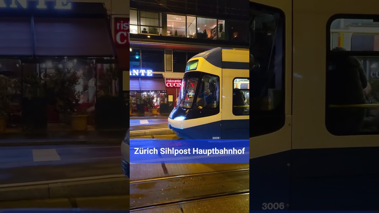 Haltestelle Zürich Sihlpost / Hauptbahnhof, Stadt Zürich, Schweiz 2023 / #shorts