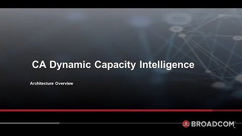 Dynamic Capacity Intelligence Architecture Overview