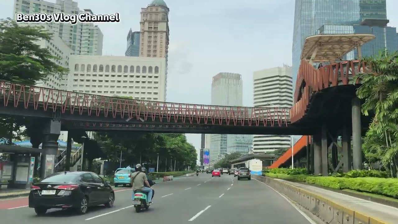 POV Drive Jakarta 4K : From Senayan to Jenderal Sudirman Road