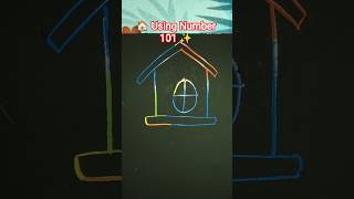 🏠 Using Number 101 I Draw a Simple House in Scratch Note! ✨