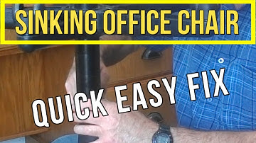 How to repair a sinking office chair: Fast $4.00 DIY fix