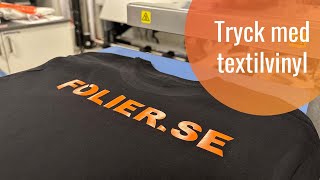 Tryck med textilvinyl | Folier.se