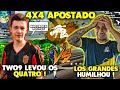 LOS GRANDES VS GOD - TWO9 LEVOU OS QUATRO - 4x4 APOSTADO - MUITAS FARPAS !