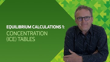 Equilibrium Calculations 1: Concentration (Ice) Tables