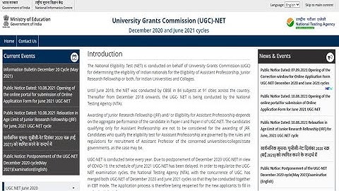 NTA UGC NET Dec 2020 and June 2021 Cycle Exam NEW and LATEST UPDATE (08/09/2021)