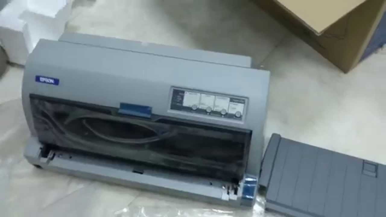 Epson Lq 690 Dot Matrix Printer Unboxing Video Youtube