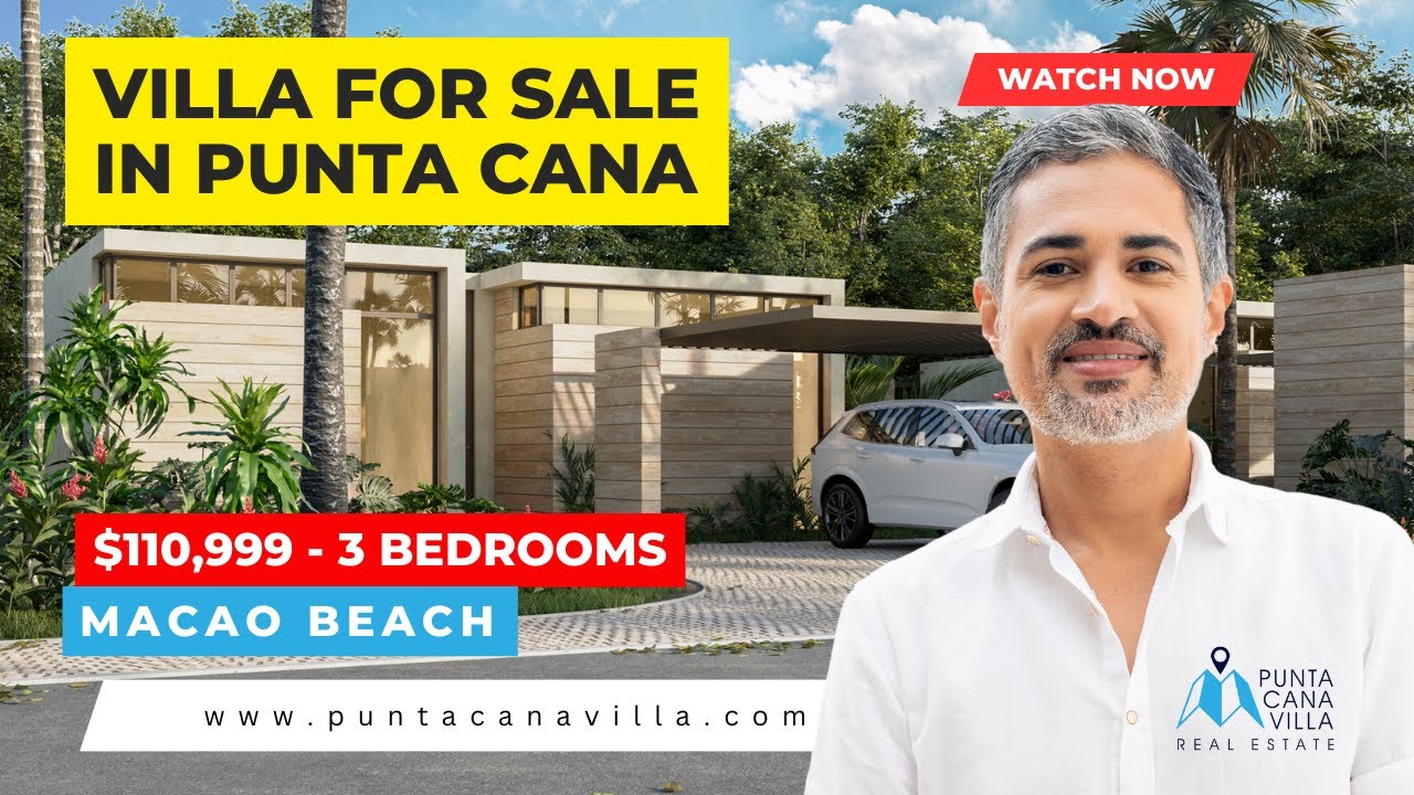 3 Bedroom Villa for Sale Punta Cana, Macao, Real Estate Punta Cana